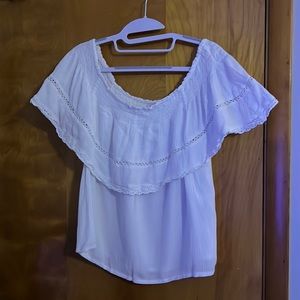White peasant top